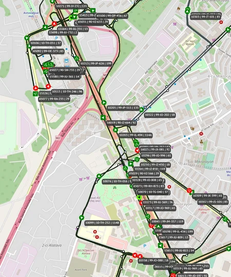 BNA: 28 avtobusun hərəkət intervalında gecikmə var