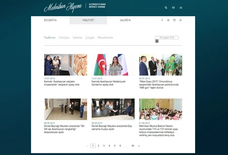 Newly designed official website of Azerbaijan's  First Lady launched