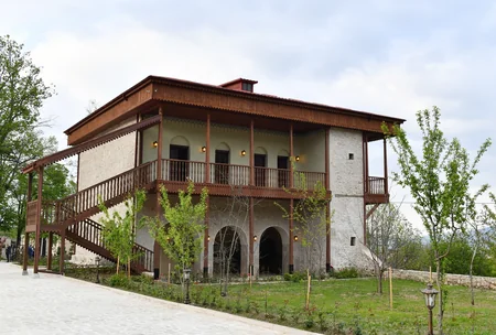 Ilham Aliyev and Mehriban Aliyeva participate in opening of Mehmandarovs' Estate Complex in Shusha