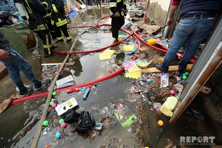 Sədərək Ticarət Mərkəzində baş verən yanğın söndürülüb - YENİLƏNİB - FOTO