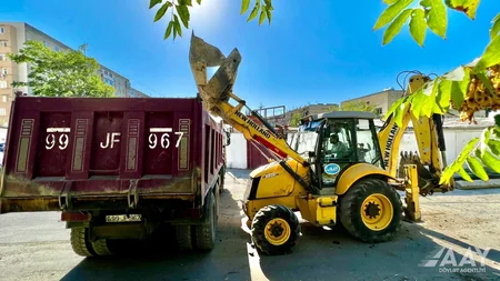 Bakının Cavanşir küçəsi təmir edilir
