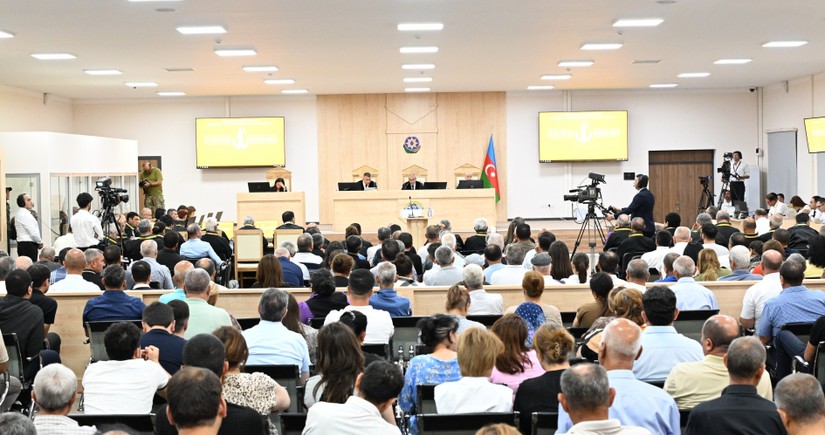 As result of occupation of Kalbajar by Armenian armed forces, forcibly displaced persons, those injured, victims of mines give testimony in court