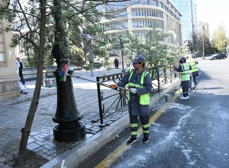Bakıda növbəti ümumşəhər iməciliyi keçirilib, 551 küçə yuyulub - YENİLƏNİB