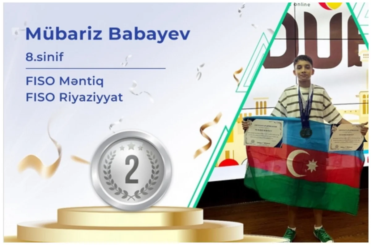 Azərbaycanlı şagird Dubay olimpiadasında dünya ikincisi olub