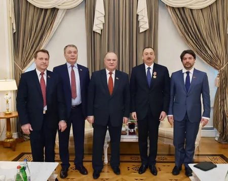 ​Azərbaycan Prezidenti Rusiya parlament nümayəndə heyətini qəbul edib