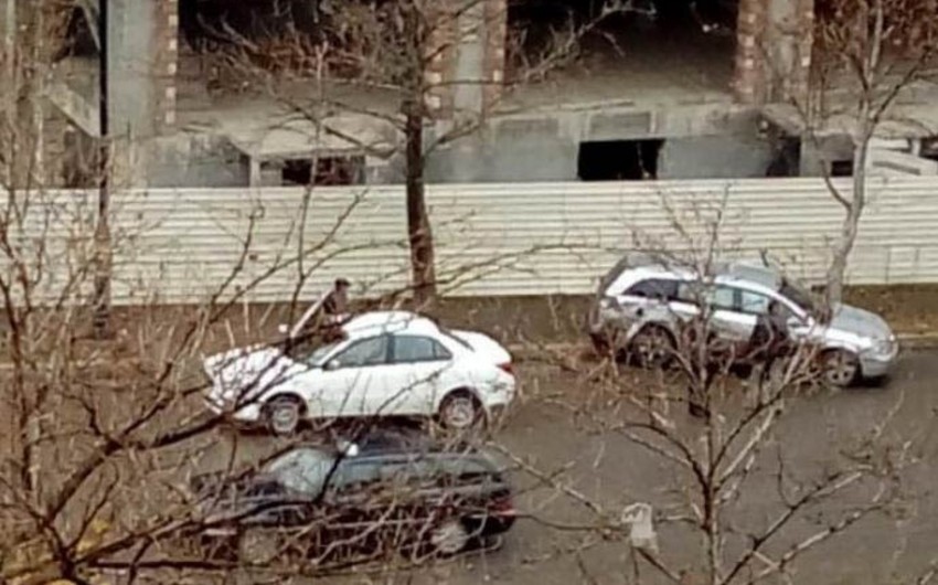 Gəncədə yüksək sürət yol qəzasına səbəb olub - FOTO