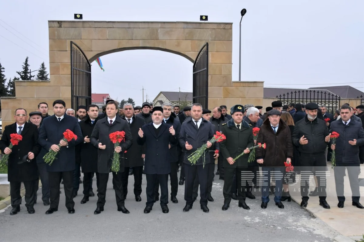 Kürdəmir, Göyçay və Ağsuda şəhidlərin əziz xatirəsi ehtiramla anılıb
