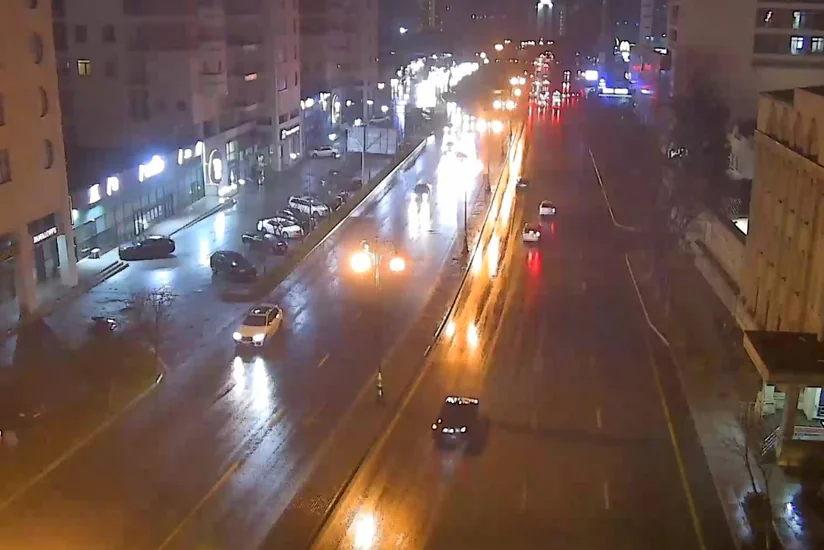 На улицах Баку заторов не наблюдается