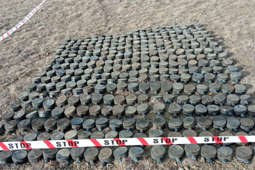 Armenian-made anti-personnel mines neutralized in direction of Saribaba high ground