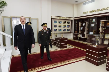 Prezident İlham Əliyev DİN-in Polis Akademiyasında yeni tədris binasının açılışında iştirak edib