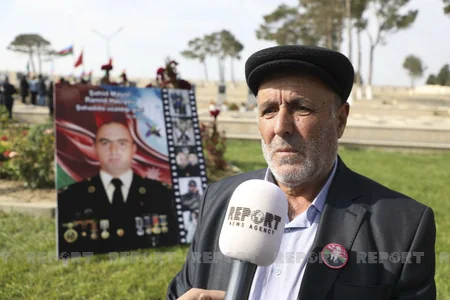 Vətən müharibəsi şəhidinin məzarı ziyarət olunub