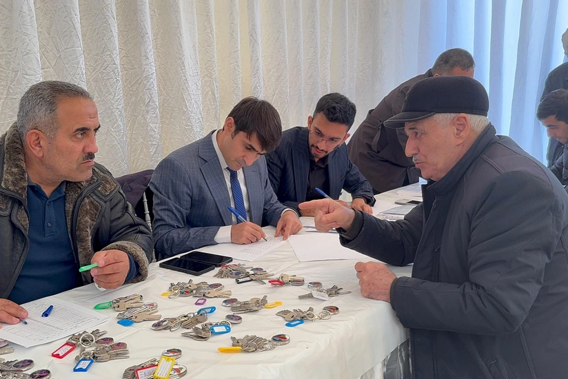 Növbəti köç karvanı Cəbrayıl şəhərinə çatıb, açarlar sakinlərə təqdim edilib - YENİLƏNİB-2