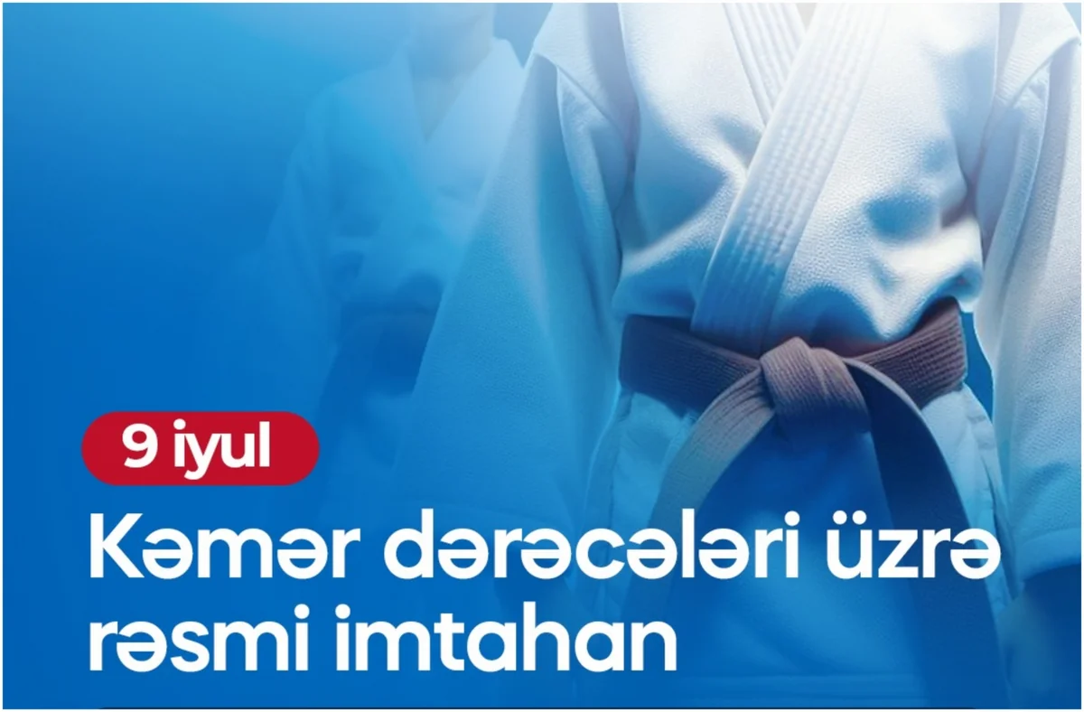 Azərbaycan Cüdo Federasiyası kəmər dərəcələri üzrə imtahan keçirəcək
