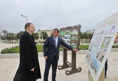 ​Prezident İlham Əliyev Astaranın dənizkənarı park-bulvar kompleksində yaradılan şəraitlə tanış olub