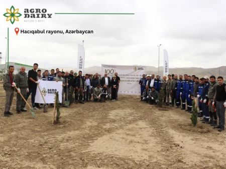 “Agro Dairy” “Hərəyə bir ağac əkək!” aksiyası keçirib