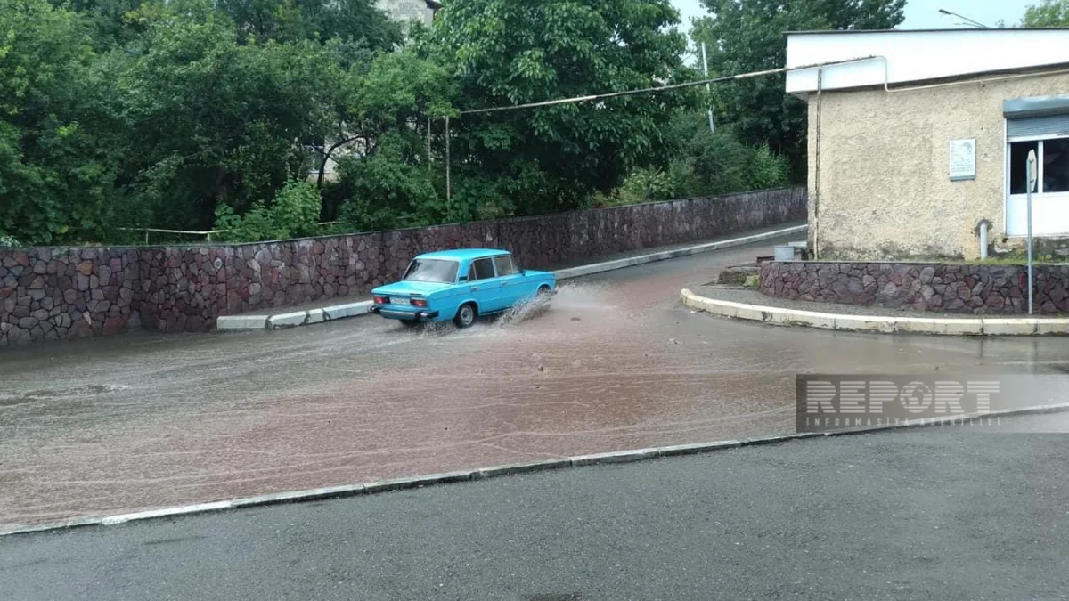 Daşkəsəndə leysan yağışlar təsərrüfata ziyan vurub