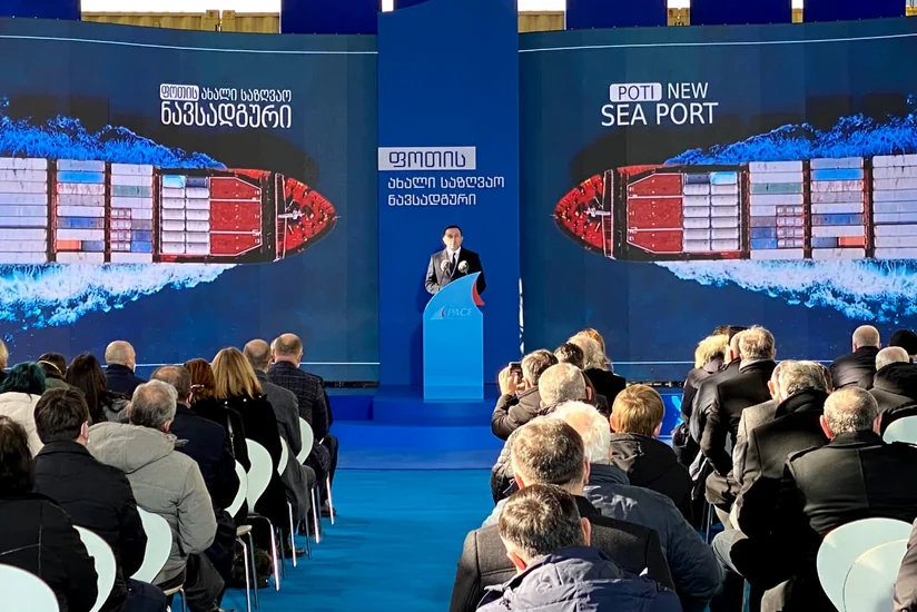 В морском порту Поти состоялось открытие нового терминала