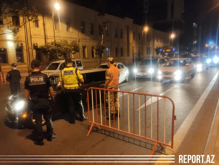 Bakıda polis postlarında ciddi yoxlamalar aparılır - VİDEOREPORTAJ