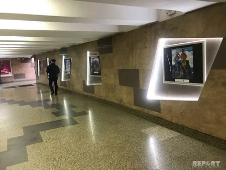 Bakı metrosunda “Azərbaycanın görkəmli rəssamları” adlı sərgi təşkil edilib