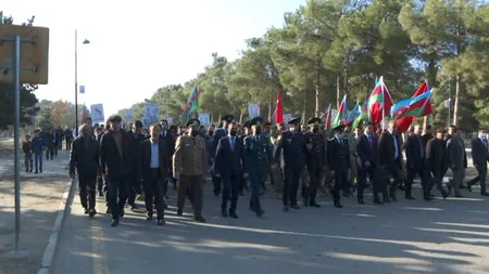 Neftçalada Zəfər yürüşü keçirilib