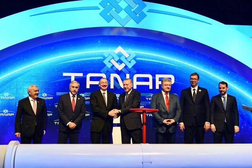 First gas received from TANAP