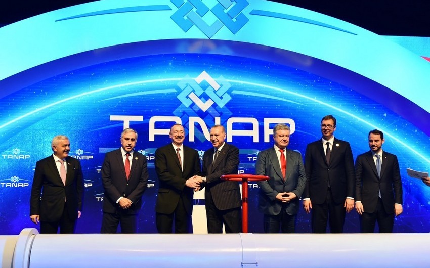 TANAP-dan ilk qaz qəbul olunub