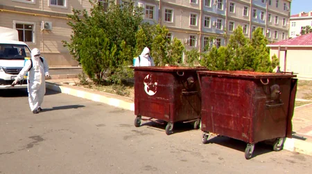 Naxçıvanda profilaktik dezinfeksiya işləri aparılır