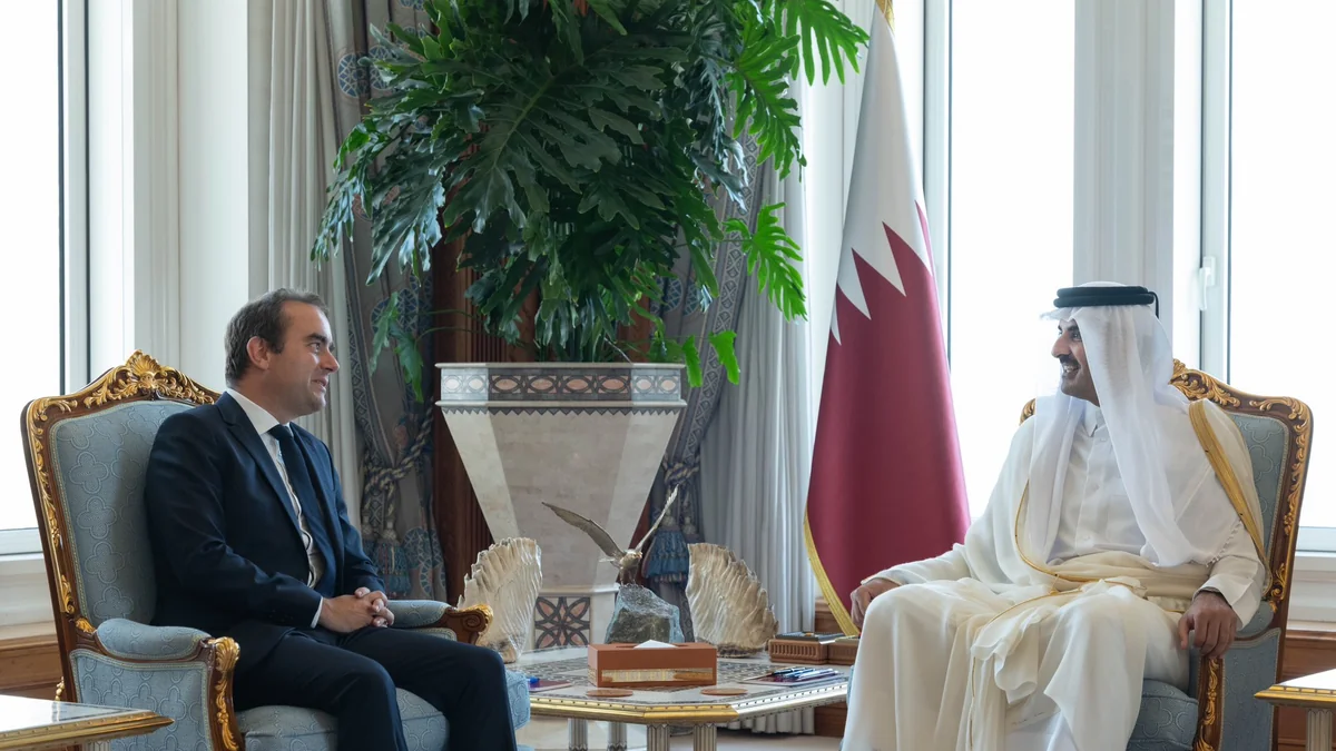 French defense minister flies to Qatar and Egypt today