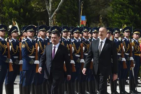 Official welcoming ceremony for President of Kyrgyzstan held in Azerbaijan