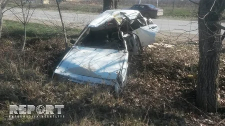 Quba-Xaçmaz yolunda avtomobil qəzası baş verib - FOTO