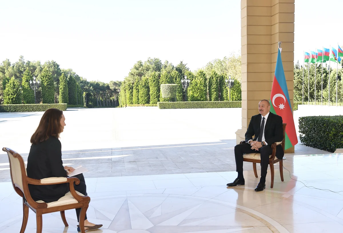President Ilham Aliyev gives interview to France 24
