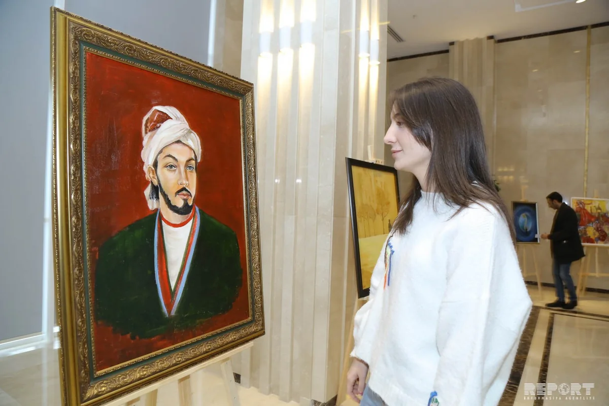 YAP-da İmadəddin Nəsiminin 650 illik yubileyi ilə bağlı sərgi açılıb - FOTO