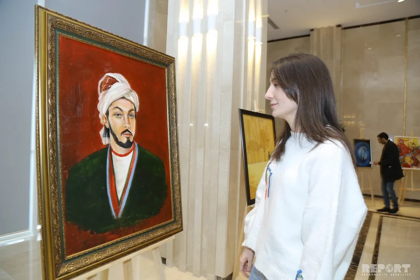 YAP-da İmadəddin Nəsiminin 650 illik yubileyi ilə bağlı sərgi açılıb - FOTO