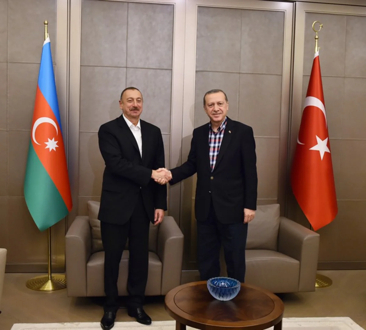 Azərbaycan və Türkiyə prezidentləri arasında görüş olub