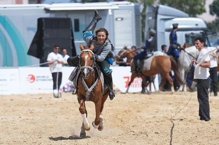 Turkish President watches performance featuring Karabakh horses