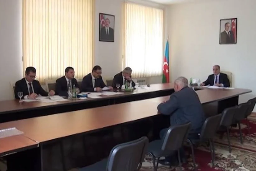 Prezident Administrasiyasının işçiləri Göyçay sakinləri ilə görüşüb - VİDEO
