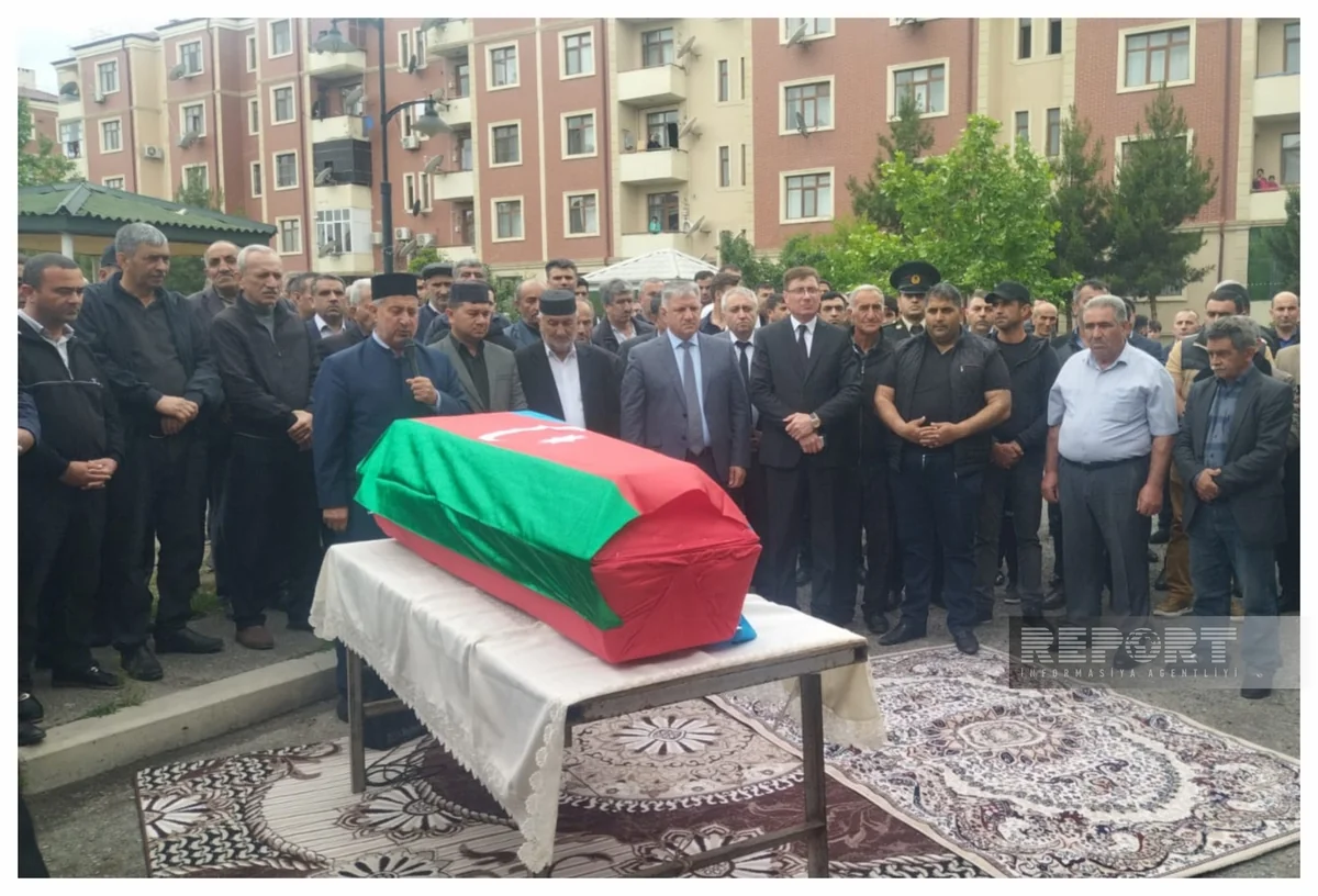 Bərdədə Birinci Qarabağ müharibəsinin şəhidi ilə vida mərasimi başa çatıb – YENİLƏNİB