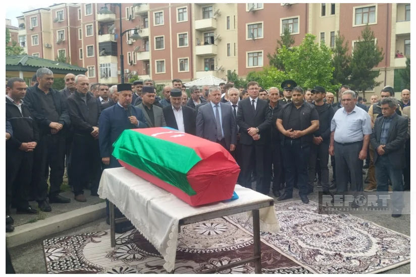 Bərdədə Birinci Qarabağ müharibəsinin şəhidi ilə vida mərasimi başa çatıb – YENİLƏNİB