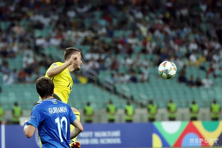 Azərbaycan yığması UEFA Millətlər Liqasındakı ilk oyununda heç-heçə edib - FOTOREPORTAJ