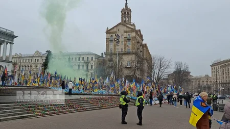 Kiyevdə etiraz aksiyası keçirilib