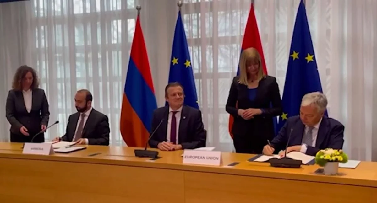 Brüsseldə Aİ və Ermənistan arasında “Eurojust” çərçivəsində əməkdaşlıq sazişi imzalanıb