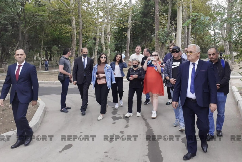 Bir qrup gürcü jurnalist Gəncəyə səfər edib