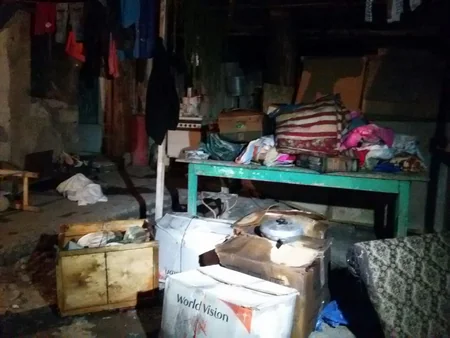 ​Bərdədə məcburi köçkünün yaşadıgı ev yanıb - FOTO
