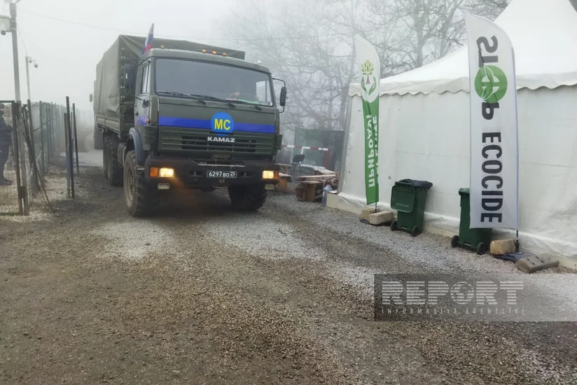 По дороге Ханкенди-Лачын беспрепятственно проехали 60 автомобилей миротворцев