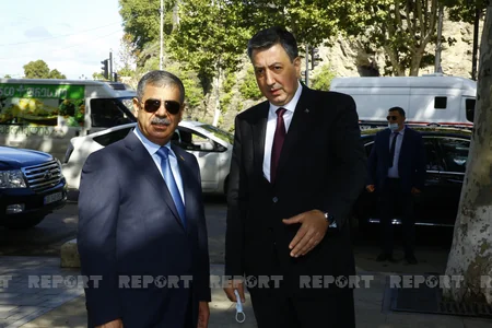 Zakir Həsənov Gürcüstanda Heydər Əliyevin büstünü ziyarət edib