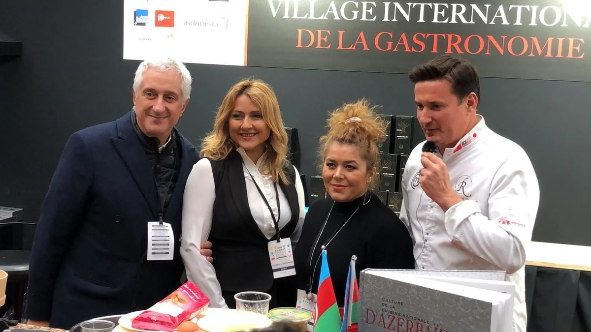 Azərbaycan mətbəxi Parisdə beynəlxalq festivalda nümayiş olunur - FOTO
