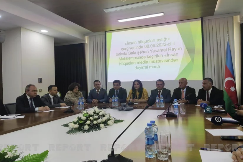 Yasamal Rayon Məhkəməsində İnsan hüquqları media müstəvisində adlı tədbir keçirilib