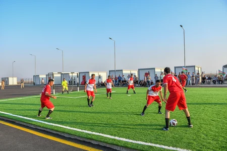 ANAMA-nın minatəmizləmə komandaları arasında futbol turnirinin final oyunu keçirilib
