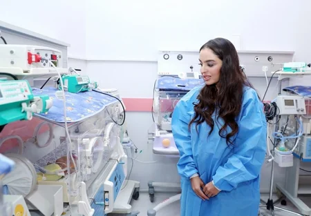 Leyla Əliyeva 3 nömrəli Şəhər Klinik Xəstəxanasının doğum şöbəsində olub
