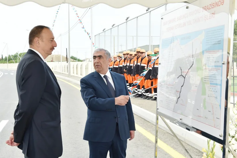 President Ilham Aliyev attends opening of newly reconstructed Mashtaga-Bilgah highway